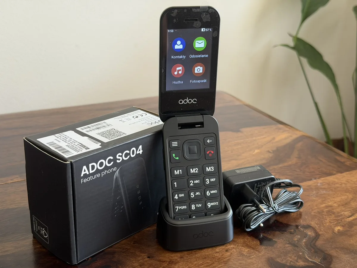 ADOC SC04 seniorský telefón - nový, nepoužitý, komplet balenie – fotka 1 z 5