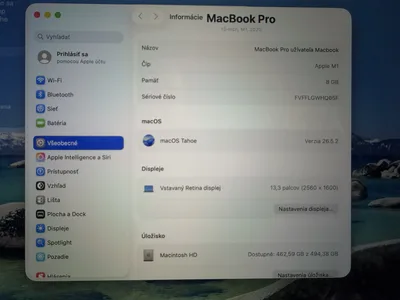 MacBook Pro 13" M1 2020 8GB/512GB Space Gray TOP STAV – náhľad 7