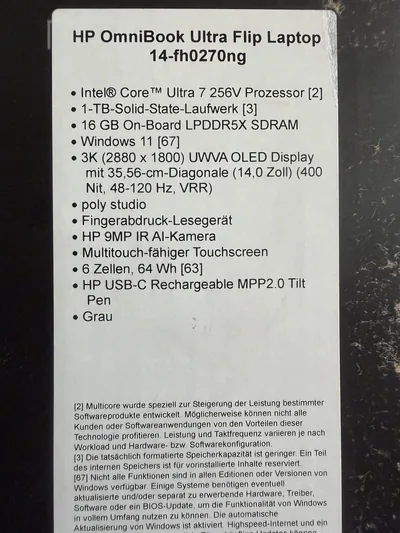 HP OmniBook Ultra Flip 14 Core Ultra 7 1TB OLED NOVÝ – náhľad 6
