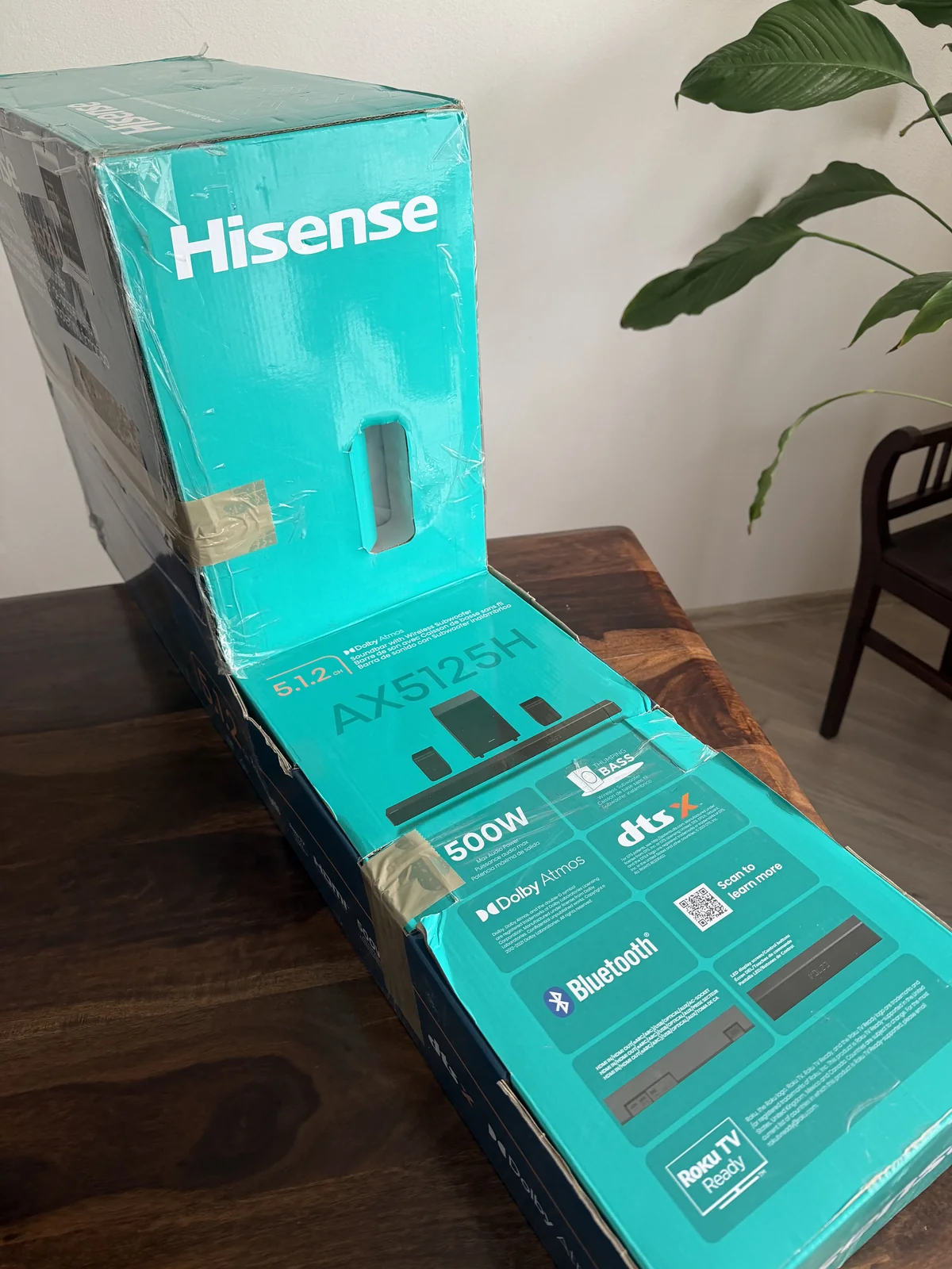 Hisense AX5125H 5.1.2 Soundbar 500W Dolby Atmos NOVÝ – fotka 2 z 4