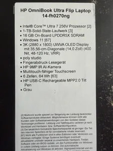 HP OmniBook Ultra Flip 14 Core Ultra 7 1TB OLED NOVÝ – náhľad 6