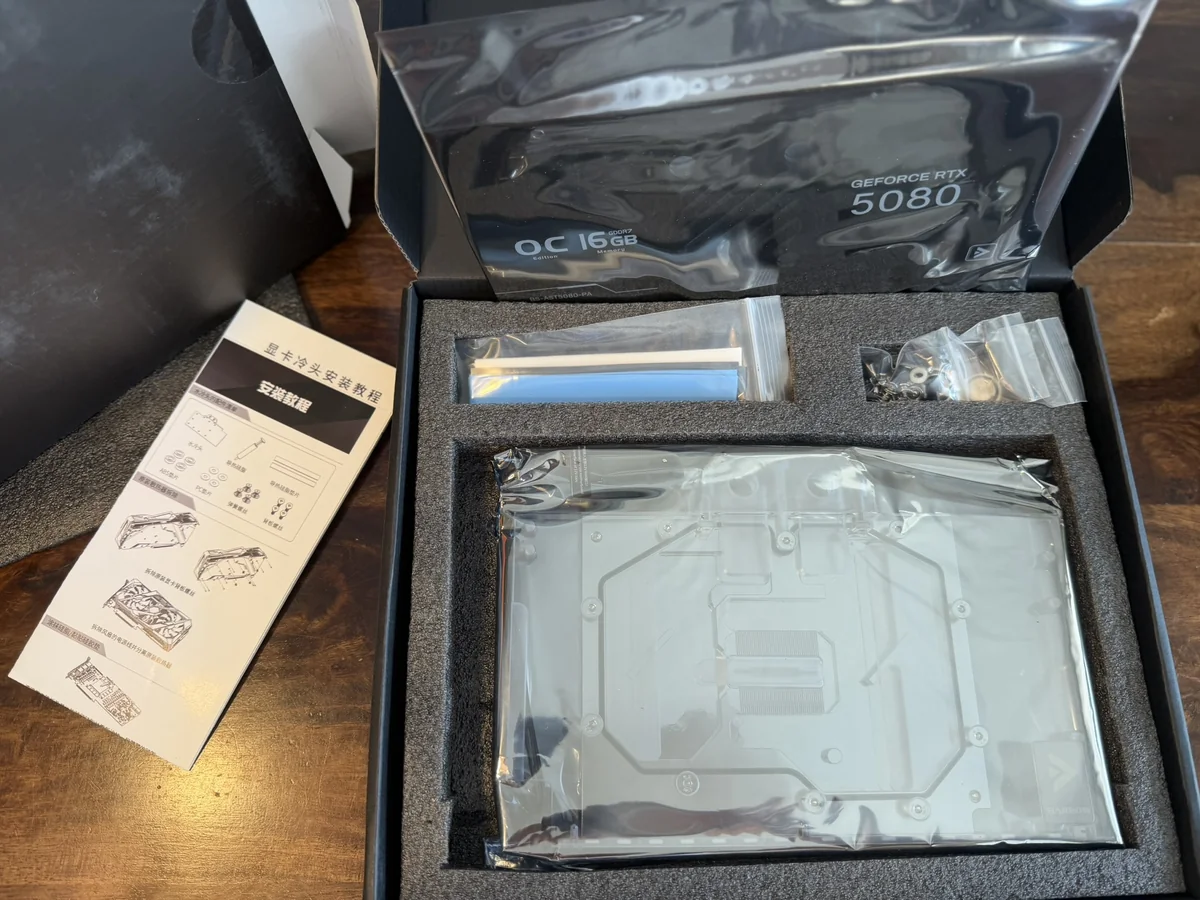 Barrow vodný blok pre ASUS TUF RTX 5080 - nepoužitý – fotka 4 z 4